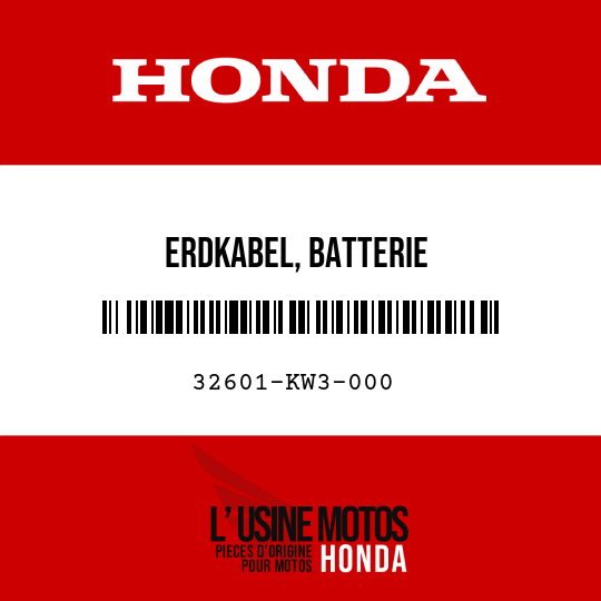 image de 32601-KW3-000 ERDKABEL, BATTERIE