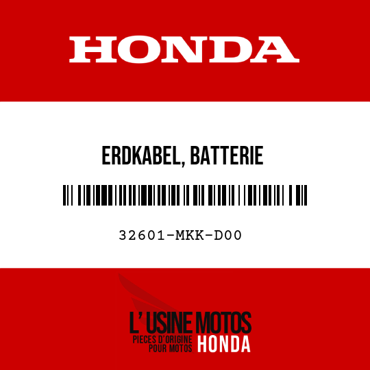 image de 32601-MKK-D00 ERDKABEL, BATTERIE