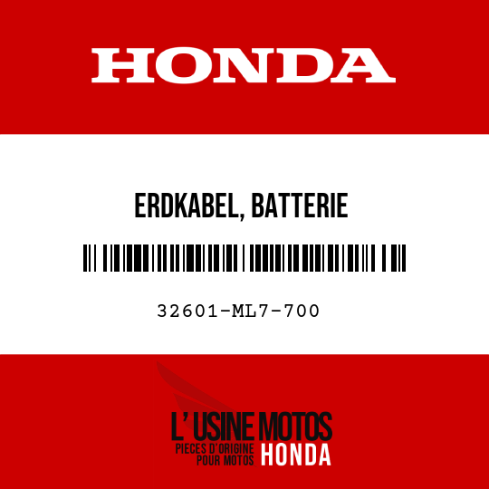 image de 32601-ML7-700 ERDKABEL, BATTERIE