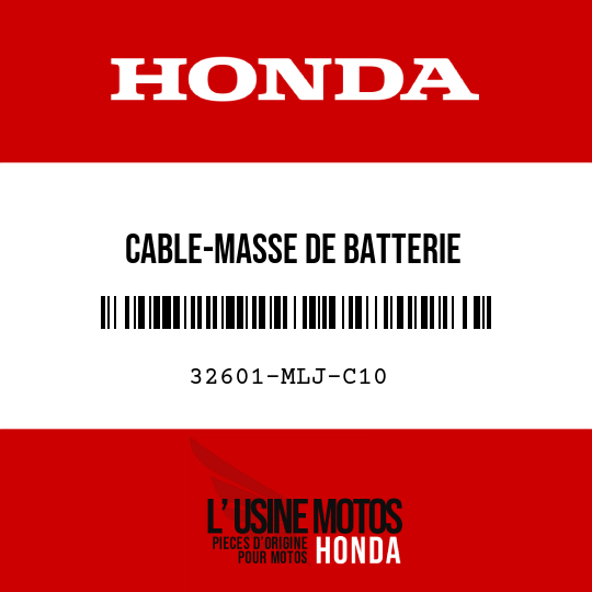 image de 32601-MLJ-C10 CABLE-MASSE DE BATTERIE