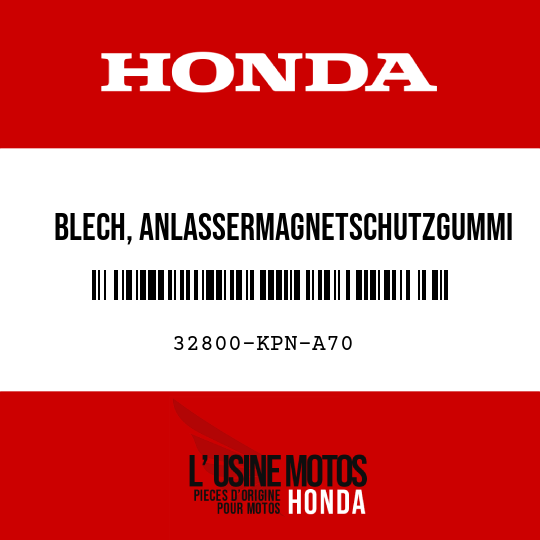image de 32800-KPN-A70 BLECH, ANLASSERMAGNETSCHUTZGUMMI