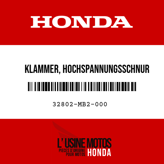 image de 32802-MB2-000 KLAMMER, HOCHSPANNUNGSSCHNUR