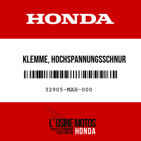 image de 32905-MAH-000 KLEMME, HOCHSPANNUNGSSCHNUR