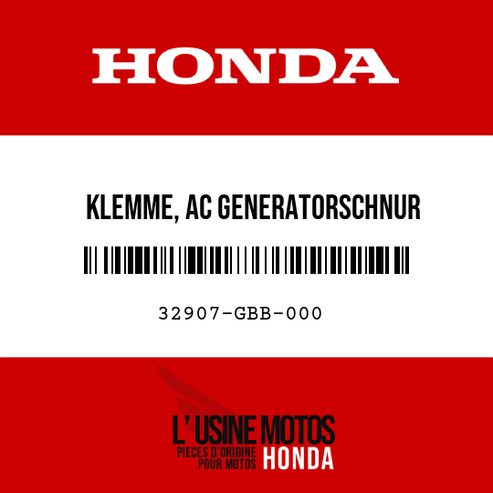 image de 32907-GBB-000 KLEMME, AC GENERATORSCHNUR