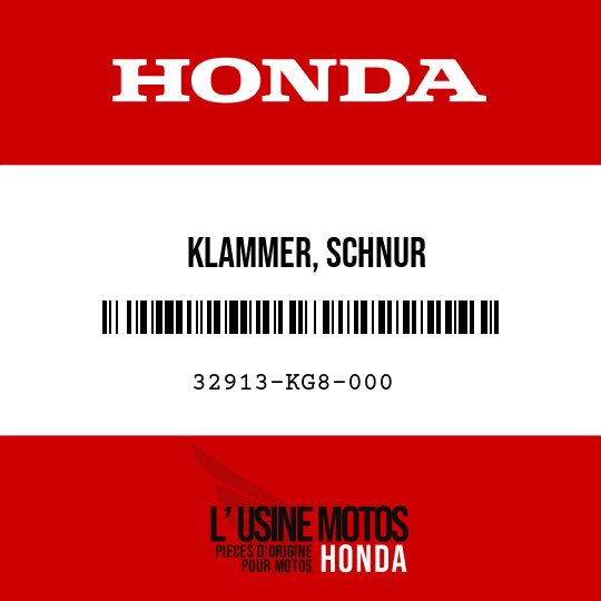image de 32913-KG8-000 KLAMMER, SCHNUR