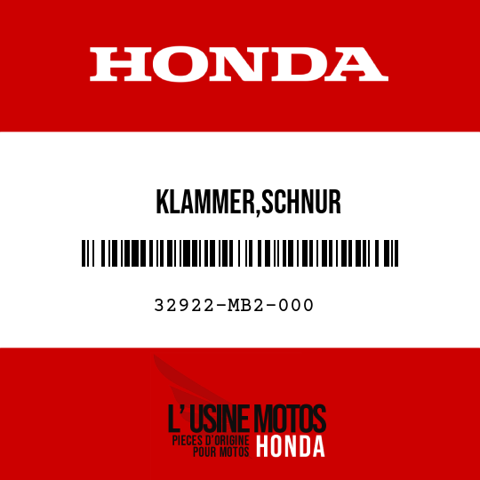 image de 32922-MB2-000 KLAMMER,SCHNUR