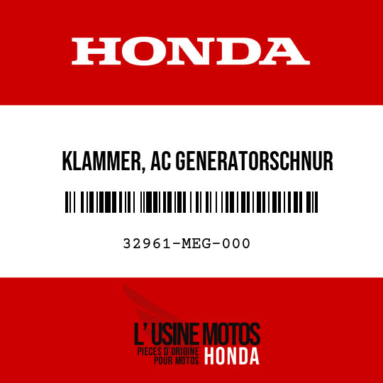 image de 32961-MEG-000 KLAMMER, AC GENERATORSCHNUR
