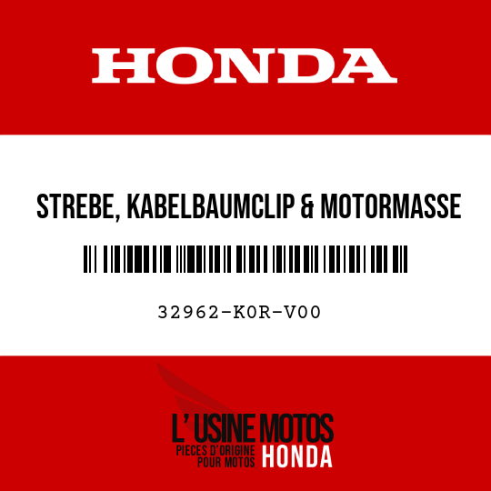 image de 32962-K0R-V00 STREBE, KABELBAUMCLIP & MOTORMASSE