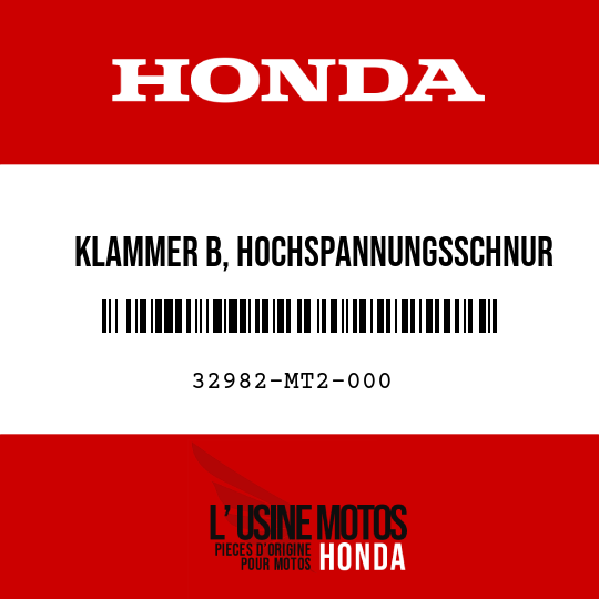 image de 32982-MT2-000 KLAMMER B, HOCHSPANNUNGSSCHNUR