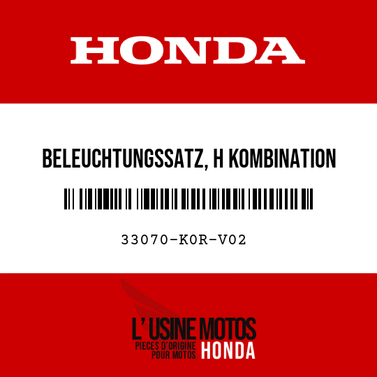 image de 33070-K0R-V02 BELEUCHTUNGSSATZ, H KOMBINATION