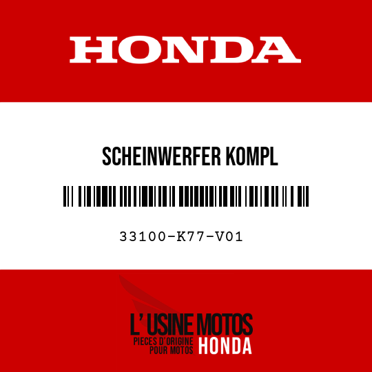 image de 33100-K77-V01 SCHEINWERFER KOMPL