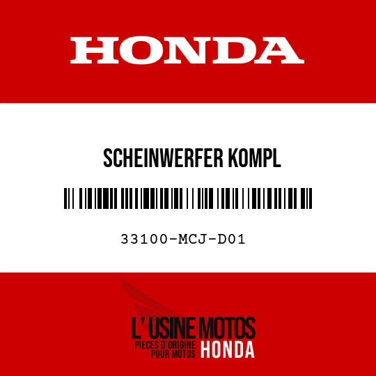 image de 33100-MCJ-D01 SCHEINWERFER KOMPL