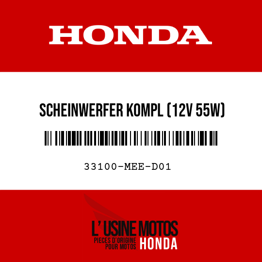image de 33100-MEE-D01 SCHEINWERFER KOMPL (12V 55W)
