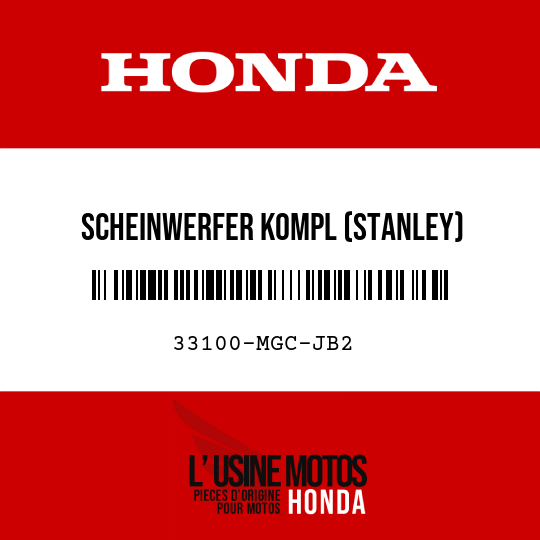 image de 33100-MGC-JB2 SCHEINWERFER KOMPL (STANLEY)