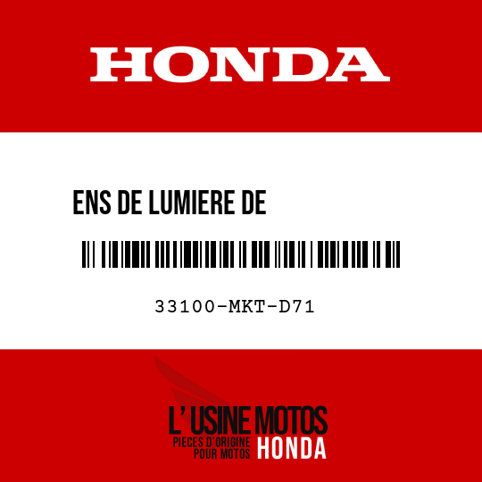 image de 33100-MKT-D71 ENS DE LUMIERE DE            COMBINAISON AV