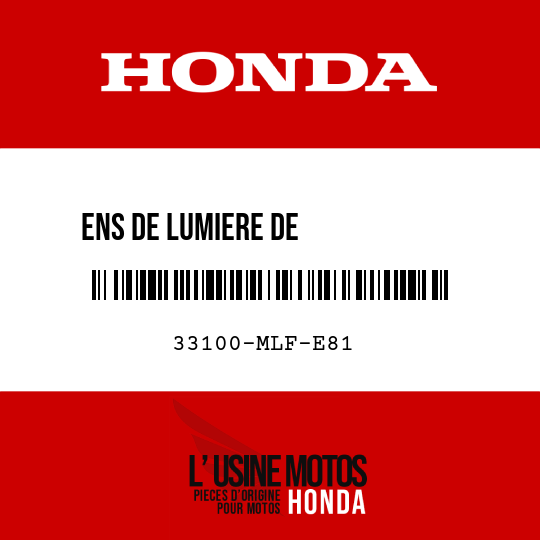 image de 33100-MLF-E81 ENS DE LUMIERE DE            COMBINAISON AV