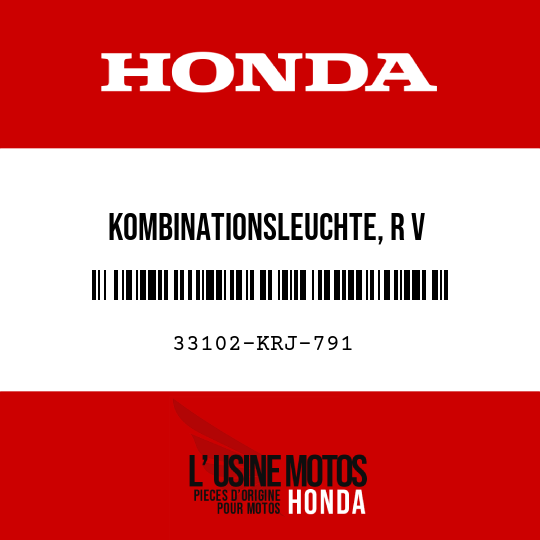 image de 33102-KRJ-791 KOMBINATIONSLEUCHTE, R V