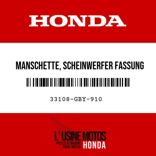 image de 33108-GBY-910 MANSCHETTE, SCHEINWERFER FASSUNG