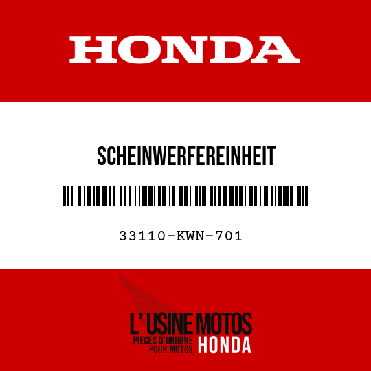 image de 33110-KWN-701 SCHEINWERFEREINHEIT