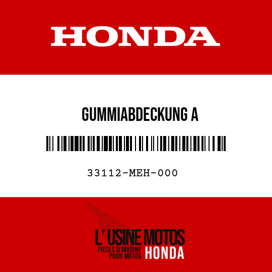 image de 33112-MEH-000 GUMMIABDECKUNG A