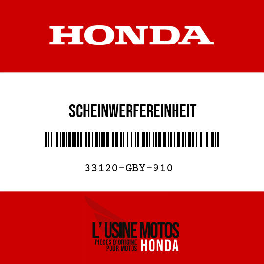 image de 33120-GBY-910 SCHEINWERFEREINHEIT