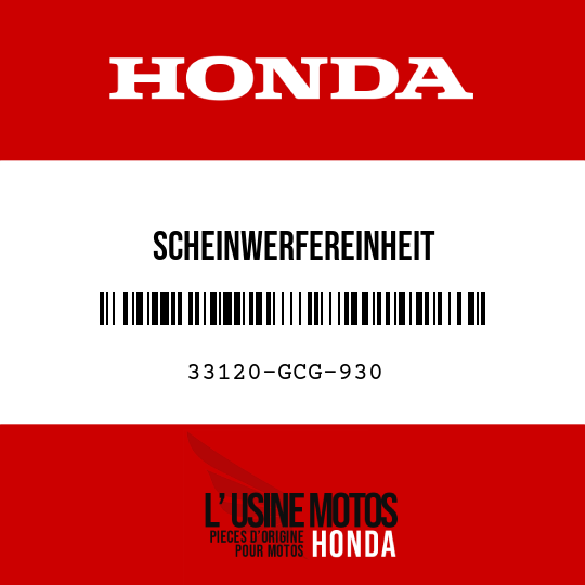 image de 33120-GCG-930 SCHEINWERFEREINHEIT