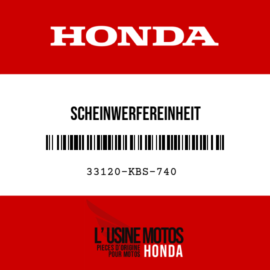 image de 33120-KBS-740 SCHEINWERFEREINHEIT