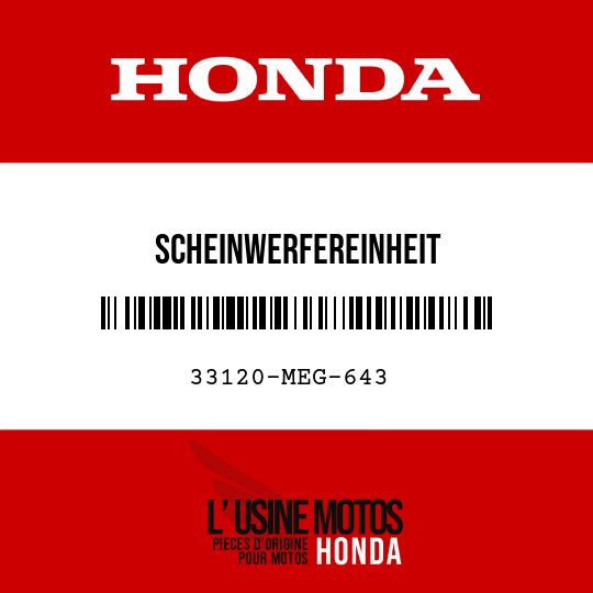 image de 33120-MEG-643 SCHEINWERFEREINHEIT