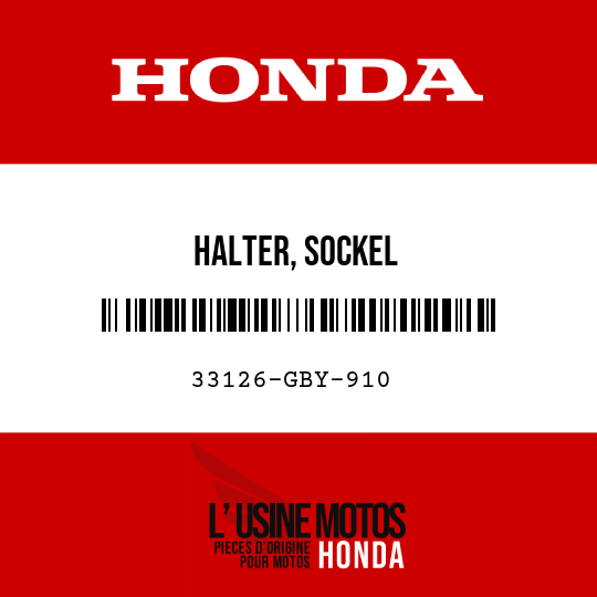 image de 33126-GBY-910 HALTER, SOCKEL