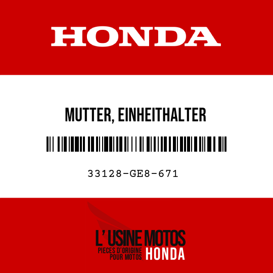 image de 33128-GE8-671 MUTTER, EINHEITHALTER