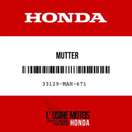 image de 33129-MAH-671 MUTTER