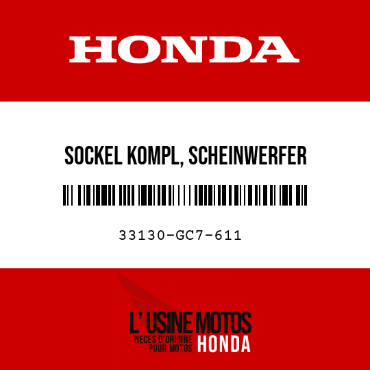 image de 33130-GC7-611 SOCKEL KOMPL, SCHEINWERFER