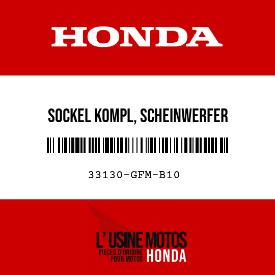 image de 33130-GFM-B10 SOCKEL KOMPL, SCHEINWERFER