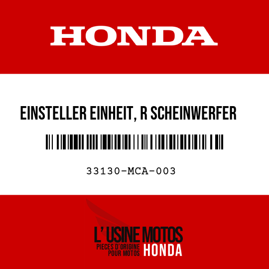 image de 33130-MCA-003 EINSTELLER EINHEIT, R SCHEINWERFER
