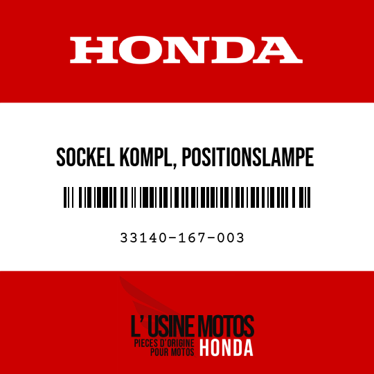 image de 33140-167-003 SOCKEL KOMPL, POSITIONSLAMPE