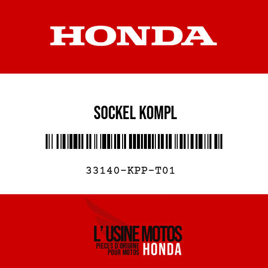 image de 33140-KPP-T01 SOCKEL KOMPL