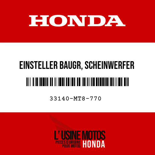 image de 33140-MT8-770 EINSTELLER BAUGR, SCHEINWERFER