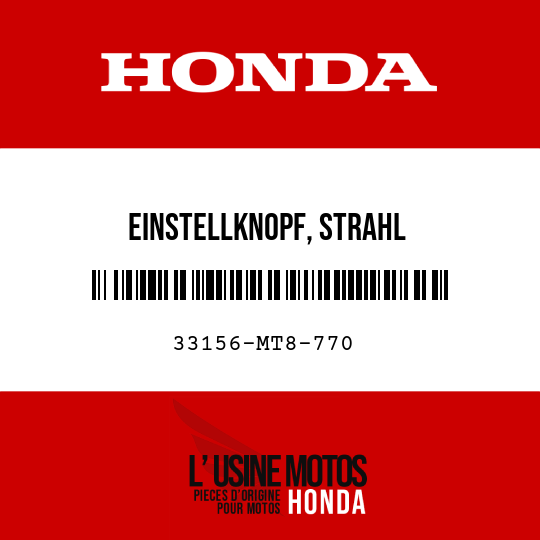 image de 33156-MT8-770 EINSTELLKNOPF, STRAHL