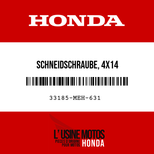 image de 33185-MEH-631 SCHNEIDSCHRAUBE, 4X14