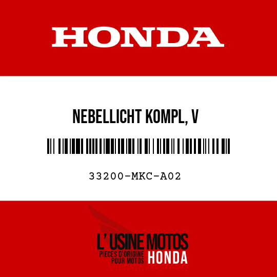image de 33200-MKC-A02 NEBELLICHT KOMPL, V