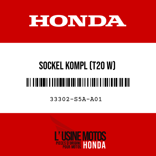 image de 33302-S5A-A01 SOCKEL KOMPL (T20 W)