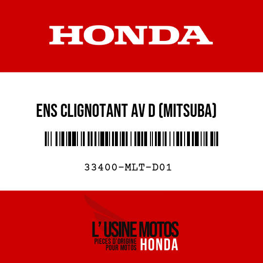 image de 33400-MLT-D01 ENS CLIGNOTANT AV D (MITSUBA)