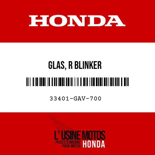 image de 33401-GAV-700 GLAS, R BLINKER