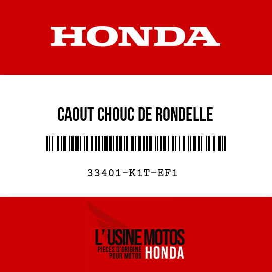 image de 33401-K1T-EF1 CAOUT CHOUC DE RONDELLE