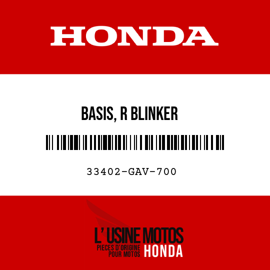 image de 33402-GAV-700 BASIS, R BLINKER