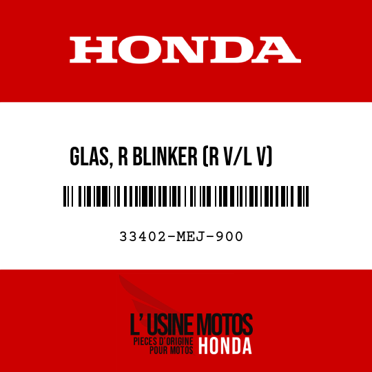 image de 33402-MEJ-900 GLAS, R BLINKER (R V/L V)