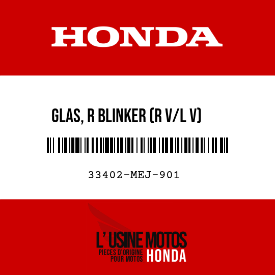 image de 33402-MEJ-901 GLAS, R BLINKER (R V/L V)