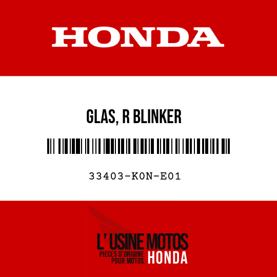 image de 33403-K0N-E01 GLAS, R BLINKER