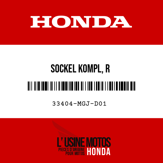image de 33404-MGJ-D01 SOCKEL KOMPL, R