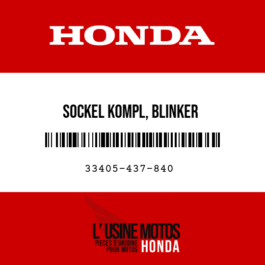 image de 33405-437-840 SOCKEL KOMPL, BLINKER